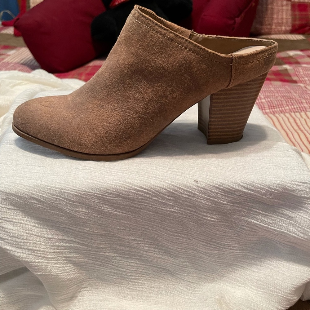 Fergalicious Tan Boots/Mules
